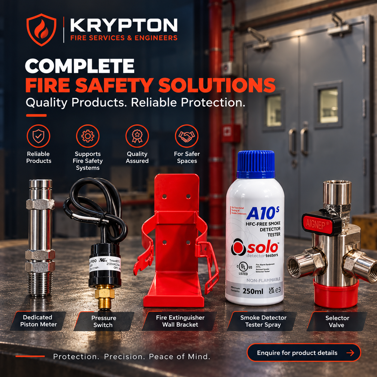 Krypton complete fire safety solutions promotional artwork